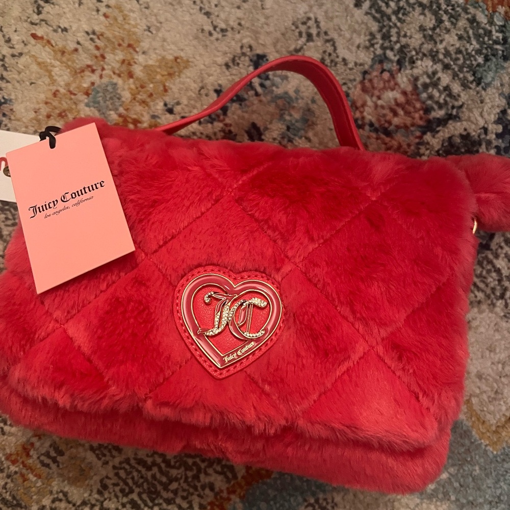 Juicy Couture pink fluffy handbag